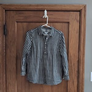 J. Jill Black and White Gingham Tunic, MP